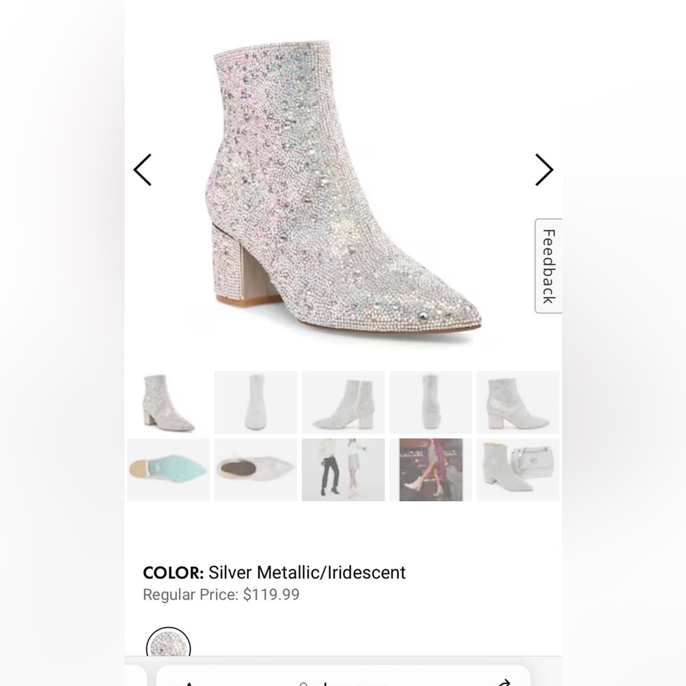 Betsey Johnson Sequins Boots